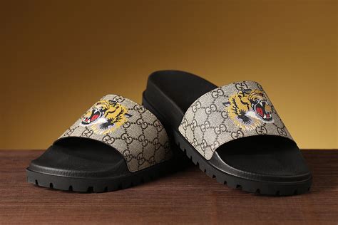 slippers gucci street style|Gucci slippers for men.